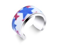 Ear Cuff Mixed Star Enamel EC-518